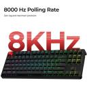 Keychron C3PX-H1, laidinis klaviatūra, 8000 Hz, RGB LED, TKL, PBT klavi&scaron;ai, mechaniniai jungikliai, ergonomi&scaron;kas dizainas