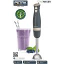 Petra Rokas blenderis PT5612BGRYVDE, 600 W, pelēka un zelta, 2 ātrumi, nerūsējo&scaron;ais tērauds