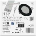 Emos LED prožektorius LORI ZV1164, 4,5 W, 345 lm, IP65, 110&deg;, 2700/4000 K, juodas, įmontuojamas