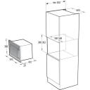 Gorenje Mikrolaineahi BM251SG2WG 738324, 900W, 1000W grill, 25l, 5 v&otilde;imsustaset, roostevaba terasest sisemus, lasteohutus