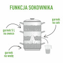 5 L Stainless steel steam juicer with setam cooker BROWIN 800505