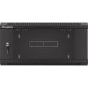 Lanberg Rack kapp 19" seinamonteeritav WFFA-5604-10B, 4U, 600mm, must, kiire kokkupanek, 3 kaabli sisendpaneeli