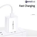 Usams Laadija T22 USA000445, 18W, 1xUSB, 3A, QC 3.0, 100-240V, 5V-3A, 9V-2A, 12V-1.5A