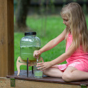 5 L purunemiskindel purk kraaniga ja kahepoolse puidust alusega BROWIN 602555 26x26x31.5 cm, 5.0 L