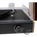 Adler Plaatm&auml;ngija AD 1915, 6.49 kg, 2 k&otilde;larit, Bluetooth 5.4, 75/33 1/3/45 RPM, 10 W, 1 USB port
