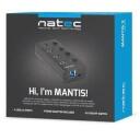 Natec USB keskjaam Mantis 2 NHU-1557, 4xUSB 3.0 A, 1xUSB B, 230V, l&uuml;litid, toiteallikas