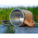 Bambusa krūze ar nerūsējo&scaron;ā tērauda iek&scaron;pusi, 0,3 L, R562023, BasicNature