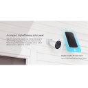 Ezviz CMT CS-CMT-Solar-Panel-D Päikeselaadimispaneel D-Tüüp 4.2W Micro-USB IP65 Välistingimustes Toiteallikas Aku Kaameratele Must