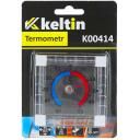 Keltin lauko langų termometras K00414 -50&deg;C iki +50&deg;C, 75 &times; 75 mm, skaidrus korpusas, lipni montavimo juosta