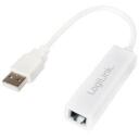 Logilink USB 2.0 uz Fast Ethernet RJ45 adapteris UA0144B, 0.115 m, 10/100 Mbit/s, Vadu, LED indikatori