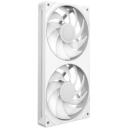 Nzxt Korpuse ventilaator F240 RGB Core RF-U24HF-W1, 2400 RPM, 75.12 cfm, 3.3 mmH2O, 8 RGB LED, valge