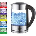 Adler | Kettle | AD 1247 | With electronic control | 1850 W | 1.7 L | Stainless steel/Glass | 360&deg; rotational base | Stainless steel/Transparent