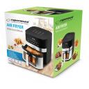 Esperanza karstā gaisa friteris EKA003, 5L, 1400W, nerūsējo&scaron;ais tērauds, 8 programmas, bez eļļas, 60 min taimeris