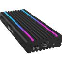 Raidsonic SDD cietā diska korpuss IB-1824ML-C31, 1 x M.2 NVMe, 1000 MBps, USB 3.2 (Gen 2), Alumīnijs