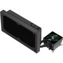 Gamemax protsessori vedelikjahutus GLACIER 240 LCD BK, 240mm, 85.82 cfm, TDP kuni 280W, ARGB ventilaator