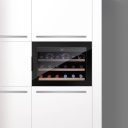 Винный шкаф холодильник встраиваемый 18 бутылок компрессорная технология класс энергоэффективности G размеры 34.5&times;82&times;55.5 cm чёрный WineSafe 18 EB 00627 Caso