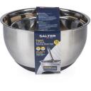 Salter Maisī&scaron;anas bļodu komplekts BW14191, 20cm, 24cm, nerūsējo&scaron;ais tērauds, silikona pamatne