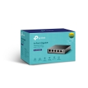 5-Port Gigabit darbvirsmas slēdzis ar 4-Port PoE+, TP-Link, TL-SG1005LP, 5&times; 10/100/1000Mbps RJ45 Ports, Fanless