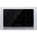 Iseasy indukcijas plīts LI5-01, 5 sildī&scaron;anas zonas, 99min taimeris, keramikas stikls, 9 jaudas līmeņi, 220-240V, 5 ventilatori