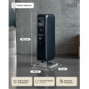 Масляный обогреватель мощностью 1000 Вт с тремя уровнями нагрева для помещений площадью 12–16 m² черный AB-H1000DN Mill