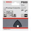 Bosch Tarvikud Parim kivi 2608605199 Delta lihvimisnuga, 93mm, 600, konksu ja silmusega, auger