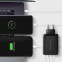 Axagon seinakl charger ACU-DPQ100 100W, 100-240V, 3 porti, QC 4+, PD 3.0, must, toite kaitse