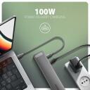 Axagon док-станция HMC-10HLS, USB 5Gbps, 4x USB-A, HDMI 4K/60Hz, RJ-45, SD/microSD, PD 100W