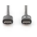 Digitus USB Type-C savienojuma kabelis AK-300138-030-S, 3m, 3A, 480Mb/s, Power Delivery atbalsts, sinhronizācija un uzlāde
