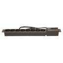 Lestar Pagarinātājs LZRM 810 BW 1966004970, 1,5 m, 230 V AC, 10 A, 8xE tipa kontaktligzdas, melns, slēdzis, indikācijas gaisma