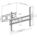 Sbox televizora kron&scaron;teins PLB-3646-2, 37-80'', 40kg, 600x400, noliecams, grozāms, VESA 100x100-600x400