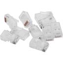 Gembird PLUG3UP6/100 kabelis, 1, polietilēna maisiņ&scaron;, 50, 150mm, 110mm, 50mm, Cat5, caurspīdīgs, vīrie&scaron;u, 100, 100 gab., taisns