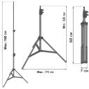 Maclean statiiv MC-163, must, 0.68 kg, 3 kg