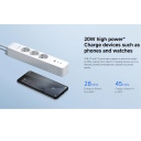 Практический удлинитель с 3 розетками и универсальное зарядное устройство с 1× USB-A и 2× USB-C 20W 2C1A BHR07UKEU Xiaomi