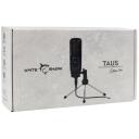 White Shark Mikrofonas TAUS, 14mm, kardioidinis, 20Hz-20kHz, -13.5dB, 93.5dB, 192kHz/24bit, USB A-B 1.5m