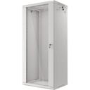 Lanberg Seinale Paigaldatav Rack WF01-6427-10S, 600mm, 27U, 60kg, IP20, klaasuks, 2 ventilaatori pesa, 4 vertikaalset riba