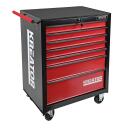 Instrumentu skapis ar 7 atvilktnēm, KREATOR, KRT653003, Maks. slodze atvilktnei: 25 kg, Iekšējā trauka dziļums: 45 cm
