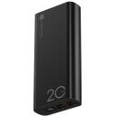 Navitel Laadija-akumulator PWR20 AL Black, 20000mAh, 3.7V 74Wh, 22.5W, USB-C 5V 2.6A, 9V 2A, 12V 1.5A, Mikro USB 5V 2A, 9V 2A