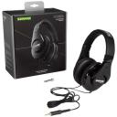 Shure Austiņas SRH240A-BK-EFS, 238g, 38&Omega;, 4cm, Neodīms, 2m, melna, 20-20000Hz, 500mW, vadu savienojums