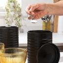 Russell Hobbs Liniera 3-х предметный набор контейнеров RH03268EU7, черный, сталь, 3 отсека, крышки с подъемом