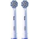 Oral-B Nomaināmi zobu birstes uzgaļi EB60X-2, 2 gab, balti, pieaugu&scaron;ajiem, X formas sariņi, nolietojuma indikators