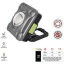 Emos COB LED перезаряжаемая рабочая лампа P4543, 1200 лм, 2000 мАч, 3 режима освещения, IP44, USB-C кабель