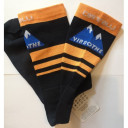 Zeķes VIRSOTNE 13cm, izmērs: XXL, Dark Orange/Black, 5002221464147 CASTELLI