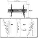Tracer настенный кронштейн Wall 660 TRAUCH42524, 32-60 дюймов, 50 кг, VESA 600 x 400 мм, наклон -10&deg; до 15&deg;, черный