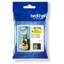 Brother LC421XLY tintes kasete, 1 gab., dzeltena, līdz 500 lappusēm, augsta (XL) ražība, oriģināla