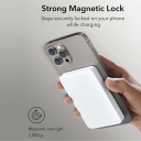 Super plāns bezvadu magnētisks ārējais uzlādes akumulators 22.5 W 5000 mAh 24 pin USB-C 10.3×6.7×1.2 cm balts BHR9303GL Xiaomi