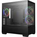 Deepcool Korpus CG380 3F R-CG380-BKAGM3-G, 2x3.5", 3x2.5", 5, 410mm, 250mm, 33mm, ARGB ventilaatorid, USB 3.0, USB-C