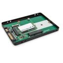 Digitus 2.5" SATA HDD korpus M.2 v&otilde;i mSATA DA-71118, SATA 6Gb/s, 520 MB/s, alumiinium, 1 x 2.5" sisemine