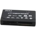 Esperanza kar&scaron;u lasītājs EA119 USB 2.0, 6, 72 g, USB 2.0, SDXC, SDHC, SD, MMC, microSD, atmiņas karte, kompakta