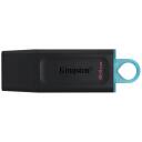 Kingston DataTraveler Exodia DTX/64GB, 64 GB, USB Type-A, USB 3.2 Gen 1, kaanekujuline, must t&uuml;rkiissiniste aktsentidega