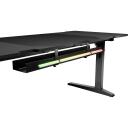 Genesis Moduārais Spēļu Galds NDS-2251, 180cm, 70-90cm, melns, MDF, kauss turētājs, austiņu turētājs, vadu pārvaldība